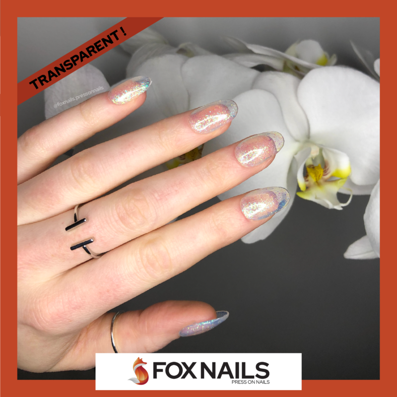 faux ongles transparents