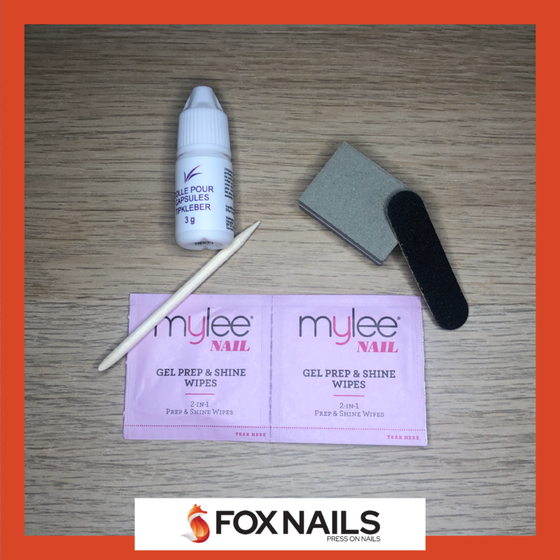 Kit d'application colle ongles