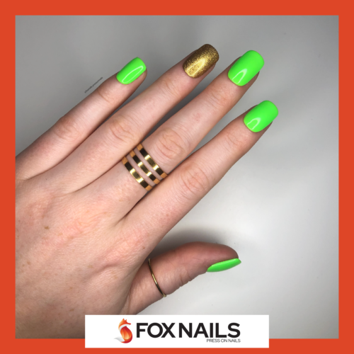 Faux ongles verts