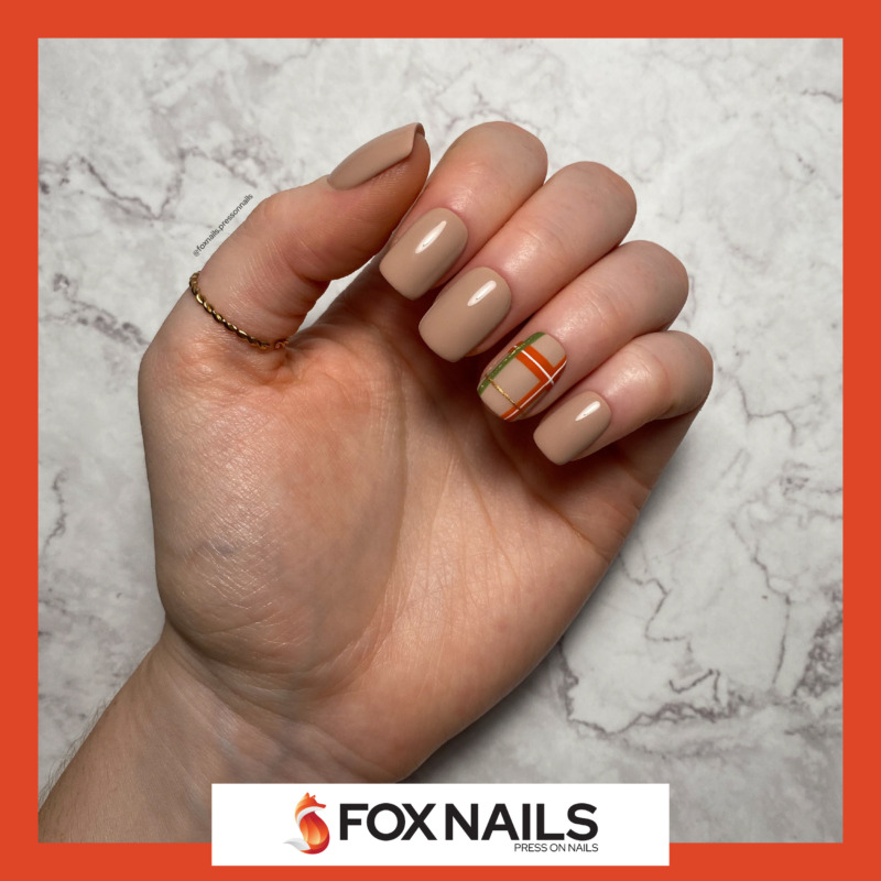 faux ongles effet surchemise