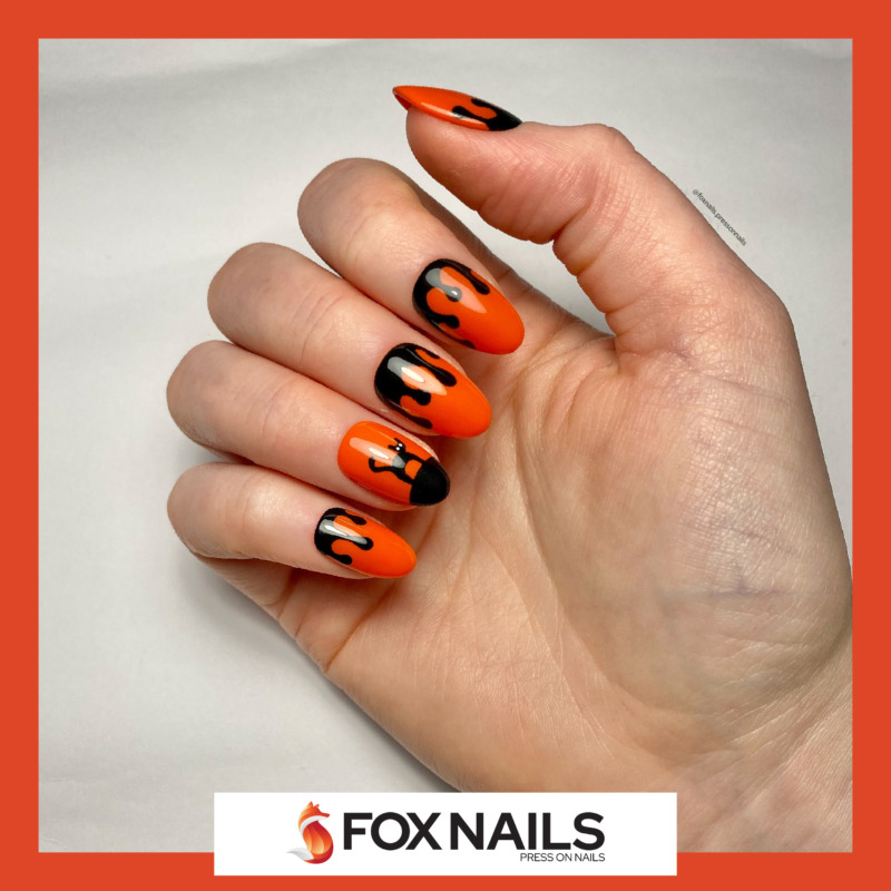 faux ongles chat noir